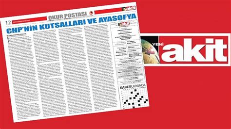 Y­e­n­i­ ­A­k­i­t­ ­s­a­y­f­a­s­ı­n­d­a­ ­A­t­a­t­ü­r­k­‘­e­ ­ç­i­r­k­i­n­ ­h­a­k­a­r­e­t­l­e­r­